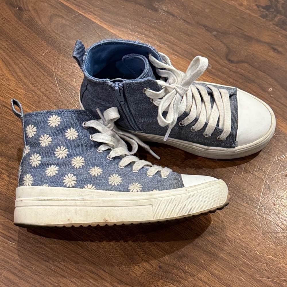 Art Class Denim🌼Kids Zip Sneakers